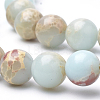 Synthetic Imperial Jasper Beads Strands G-Q462-131B-8mm-3