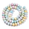 Faceted Electroplated Glass Beads Strands X-GLAA-C023-02-B01-2