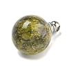 Natural Unakite Perfume Bottle Pendants G-K338-22P-11-2