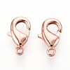 Brass Lobster Claw Clasps KK-YW0004-01A-RG-1