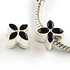 Alloy Enamel European Beads MPDL-R006-08-1