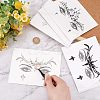 7 Sheets 7 Style Self Adhesive 3D Eyes Body Face Jewelry Acrylic Rhinestone & Imitation Pearl Stickers MRMJ-OC0003-11-3