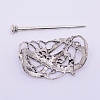 Tibetan Style Alloy Hair Forks OHAR-WH0016-30-2