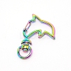 Zinc Alloy Swivel Lobster Clasps PALLOY-WH0070-99M-2