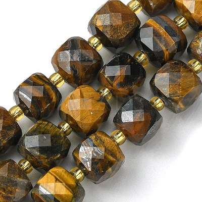 Natural Tiger Eye Beads Strands G-Q010-A09-01-1