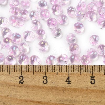6/0 Inside Colours Fringe Glass Seed Beads SEED-A034-03D-1