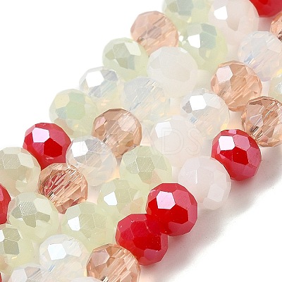 Glass Beads Strands EGLA-A034-M6mm-10-1