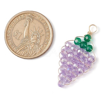 Glass Pendants PALLOY-JF03003-1