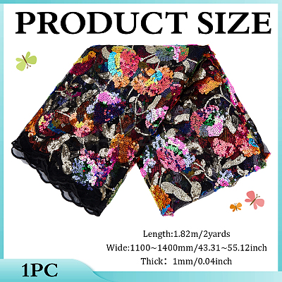 2 Yards Polyester Fabrics DIY-WH0622-743B-1