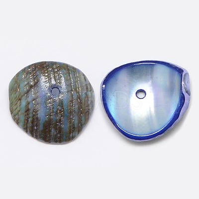 Dyed Natural Spiral Shell Chips Beads X-SHEL-A003-B01-1