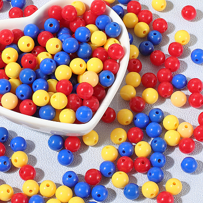 Opaque Acrylic Beads SACR-PA0001-04B-02-1