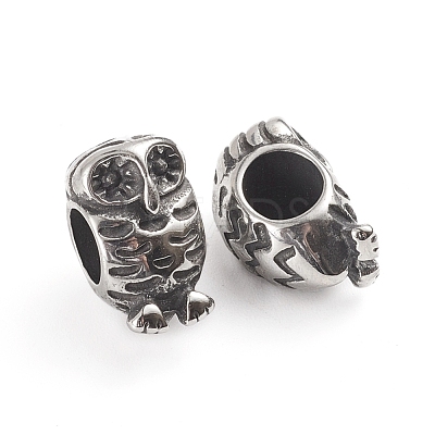 304 Stainless Steel European Beads OPDL-G009-19AS-1