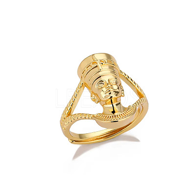 Brass Adjustable Finger Rings FS-WGCBB08-01-1