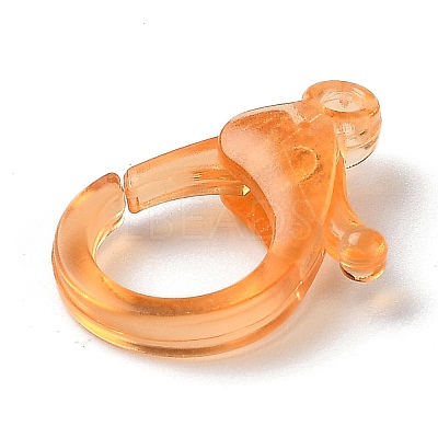 Transparent Plastic Lobster CLaw Clasps KY-H005-A03-1