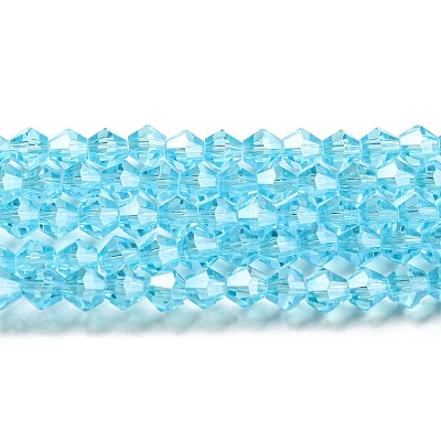 Transparent Electroplate Glass Beads Strands LS-GLAA-F029-2mm-C20-1