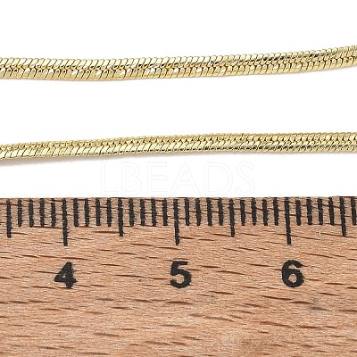 4MM Brass Flat Snake Chain Necklaces for Women KK-CBA4FD4-07G-1