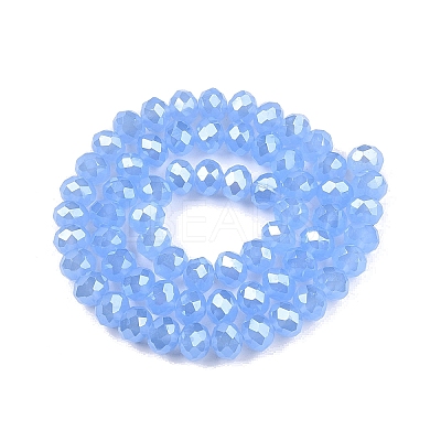 Electroplate Glass Beads Strands LS-EGLA-A044-J8mm-A03-1