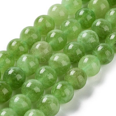 Dyed Natural Malaysia Jade Beads Strands G-G021-02B-04-1