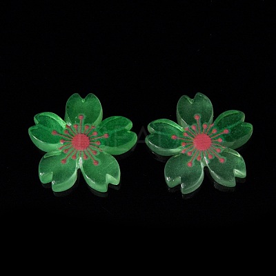 Luminous Resin Cabochons X-RESI-G030-01E-1