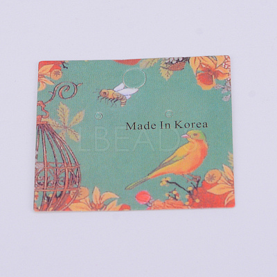 Kraft Paper Earring Display Cards CDIS-WH0013-21-1