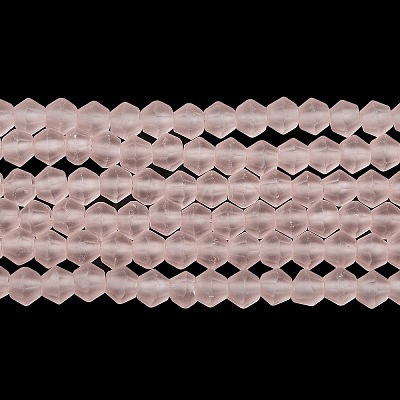 Imitate Austrian Crystal Frosted Glass Beads Strands EGLA-A039-T4mm-MD26-1
