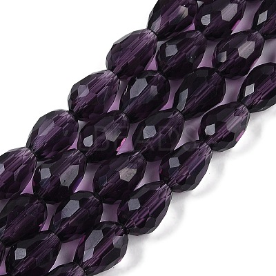 Transparent Glass Beads Strands EGLA-N013-T4mm-D06-1