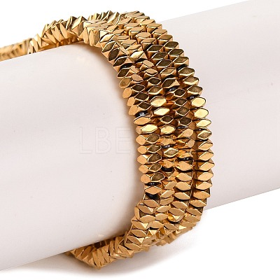 Electroplated Synthetic Non-magnetic Hematite Beads Strands G-H027-A01-01-1