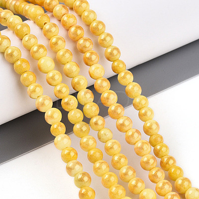 Natural Mashan Jade Beads Strands G-A255-A01-04D-1