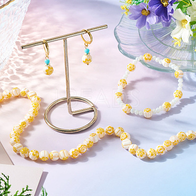 1Strand Round Millefiori Glass Beads Strands LK-TADJ0001-01A-1