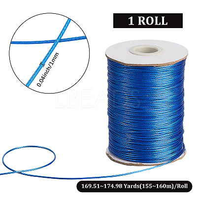 1 Roll Eco-Friendly Korean Waxed Polyester Cord YC-SP0001-03G-1