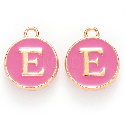 Golden Plated Alloy Enamel Charms ENAM-S118-08E-1