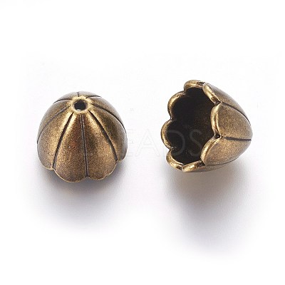 Tibetan Style Alloy Bead Caps LS-TIBE-5211-AB-FF-1
