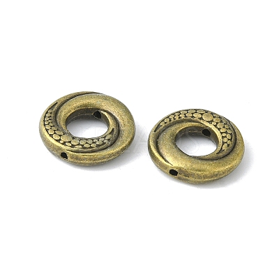 Tibetan Style Alloy Donut Bead Frames TIBEB-5723-AB-NR-1