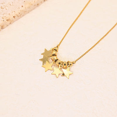 Vintage Brass Star Tassel Charm Anklets for Women CU9908-1