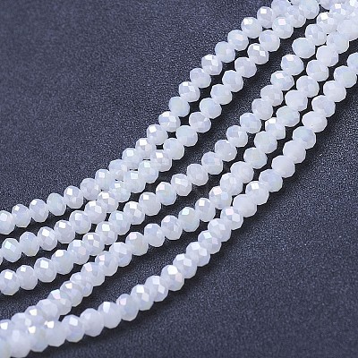 Electroplate Glass Beads Strands EGLA-A044-J4mm-B05-1