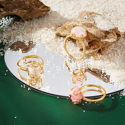 Open Adjustable Rings Base KK-PH0004-67-1