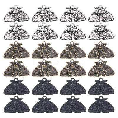 24Pcs 3 Colors Alloy Pendants FIND-SC0005-05-1