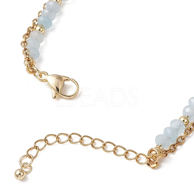 Adjustable Natural Malaysia Jade & 304 Stainless Steel Multi-strand Bracelets BJEW-JB13035-04-1