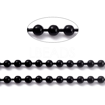 Handmade Brass Ball Chains X-KK-J276-16B-P01-1