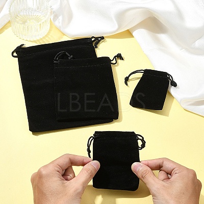 30Pcs Rectangle Velvet Pouches TP-FS0001-02A-1