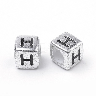 Plated Acrylic Beads PB43C9308-H-1