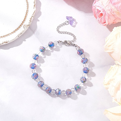 Lampwork Beaded Bracelets for Women BJEW-JB12135-01-1
