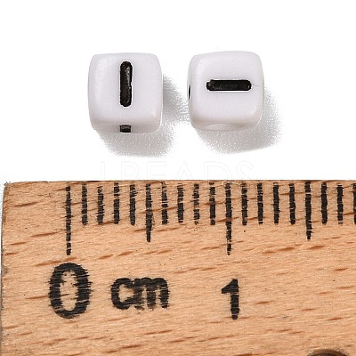 Opaque Acrylic Beads OACR-S076-01I-1