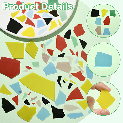 Microwave Kiln Hot Melt Glass Cabochons FIND-SP0004-58A-1