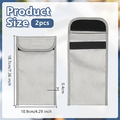 Cloth Security Faraday Bags for Key-Fob Protector ABAG-WH0032-118-1
