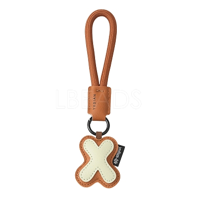 PU Leather Letter Pendant Decoration HJEW-YWC0002-001X-1