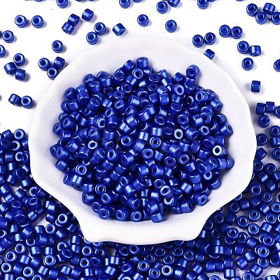Baking Paint Pearlized Glass Seed Beads SEED-T008-03S-1