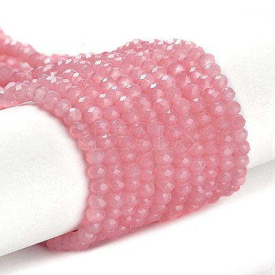 Baking Paint Imitation Jade Glass Bead Strands DGLA-A034-J2MM-A3-1