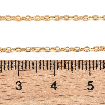 1.7MM Brass Cable Chain Necklaces for Women NJEW-Q351-03G-1