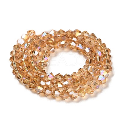 Transparent Electroplate Glass Beads Strands LS-EGLA-A039-T6mm-B18-1